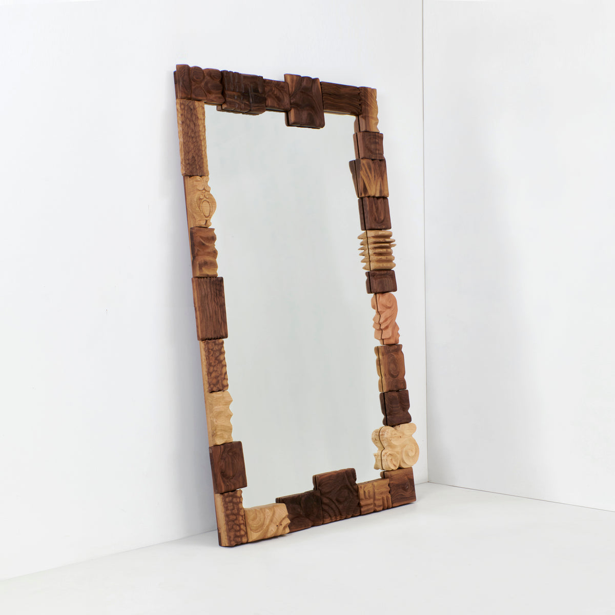 Italy【Wood Frame Mirror】木枠 象嵌 ウォールミラー Catarina Mirror – Project 213A