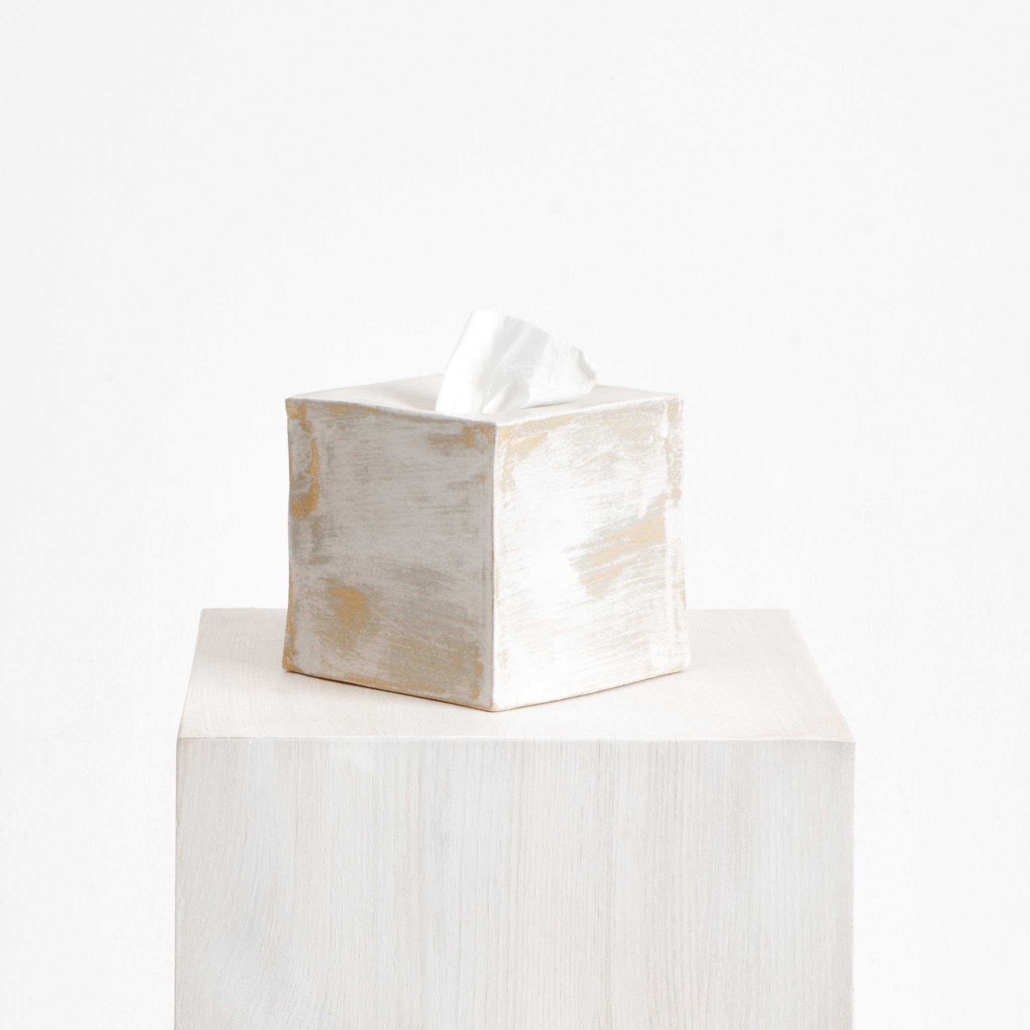Pure kleur bal-stijl rechthoekige keramische tissue doos voor thuis, Office Paper Holder Box (Beige wit Pure kleur bal-stijl rechthoekige keramische tissue doos voor thuis, Office Paper Holder Box (Beige wit